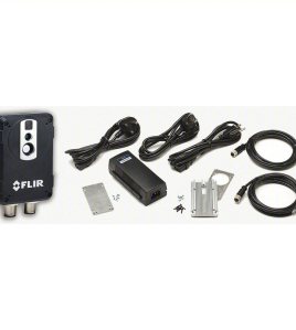 FLIR Infrared Camera Kit for High/Low Temperature Measurement, 9 Hz, Ethernet Connectivity, No Laser Sighting