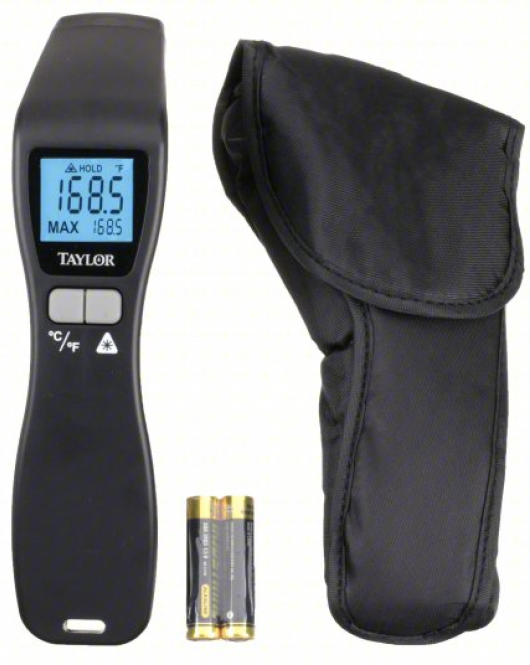 TAYLOR 9523 Infrared Thermometer (Non-Contact IR Temperature Gun, Fixed Emissivity 0.95, Full-Size Digital Thermometer)