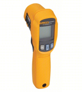 FLUKE 62 MAX Infrared Thermometer (Non-Contact IR Temperature Gun, Avg/Min/Max/Diff Modes, Adjustable Emissivity 0.10–1.00)