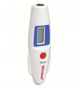 WESTWARD 1VER1 Infrared Thermometer (Non-Contact IR Gun, Max/Min Temperature, Fixed Emissivity 0.95, Pocket-Sized Handheld Design)