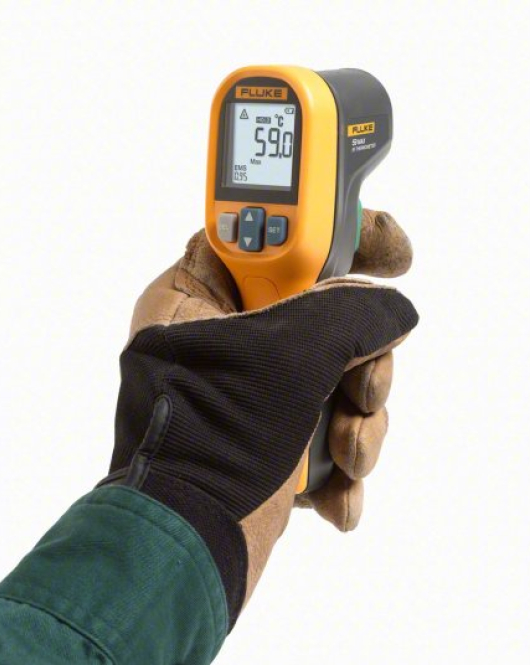 FLUKE 59 MAX Infrared Thermometer (Non-Contact IR Temperature Gun, Avg/Diff/Max/Min, Adjustable Emissivity 0.10–1.00)