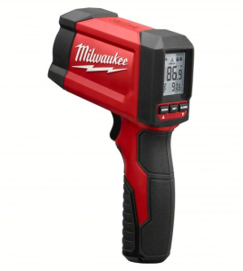 MILWAUKEE 2268-20NST Infrared Thermometer (Non-Contact IR Temperature Gun, Avg/Min/Max/Diff Modes, Down to -22°F, Jobsite Ready)