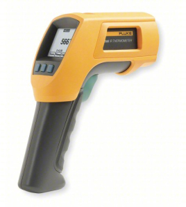 FLUKE 566/NIST Infrared Thermometer (Non-Contact IR Gun, Avg/Min/Max/Diff Modes, NIST Calibrated, Down to -40°F)
