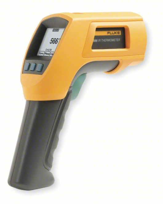 FLUKE 566/NIST Infrared Thermometer (Non-Contact IR Gun, Avg/Min/Max/Diff Modes, NIST Calibrated, Down to -40°F) FLUKE 566/NIST Infrared Thermometer (Non-Contact IR Gun, Avg/Min/Max/Diff Modes, NIST Calibrated, Down to -40°F)