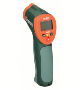 EXTECH IR400 Infrared Thermometer (Non-Contact IR Temperature Gun, Max/Min Tracking, Fixed Emissivity 0.95, Mini Handheld Design)
