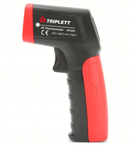 TRIPLETT IRT225 Infrared Thermometer (Non-Contact IR Temperature Gun, Max/Min Tracking, Fixed Emissivity 0.95, Mini Body, NFC Enabled)