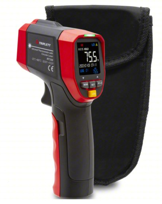 TRIPLETT IRT350-NIST Infrared Thermometer (Non-Contact IR Gun, Avg/Min/Max/Diff Modes, NFC Enabled, NIST Calibrated) TRIPLETT IRT350-NIST Infrared Thermometer (Non-Contact IR Gun, Avg/Min/Max/Diff Modes, NFC Enabled, NIST Calibrated)