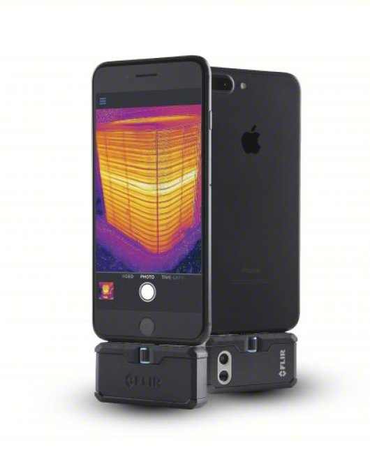 FLIR IR Smart Phone Thermal Imaging Adapter (-4°F to 752°F, 50° x 43° FOV, Adjustable Emissivity Mobile IR Camera) FLIR IR Smart Phone Thermal Imaging Adapter (-4°F to 752°F, 50° x 43° FOV, Adjustable Emissivity Mobile IR Camera)