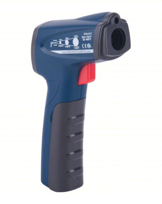 REED Instruments R2300-NIST Infrared Thermometer with NIST Calibration Certificate – Adjustable Emissivity (0.10 to 1.00) & Max/Min Temperature Tracking