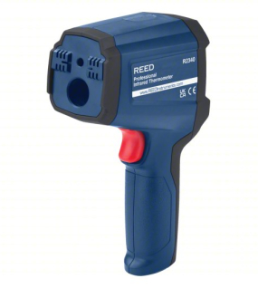 REED Instruments R2340 Infrared Thermometer with Adjustable Emissivity (0.10–1.00) – Max/Min/Average/Difference Temperature Measurement
