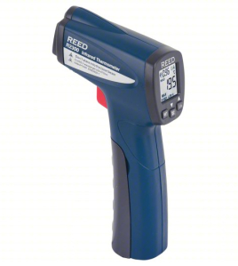 REED Instruments R2300-NIST Infrared Thermometer with NIST Calibration Certificate – Adjustable Emissivity (0.10 to 1.00) &amp; Max/Min Temperature Tracking