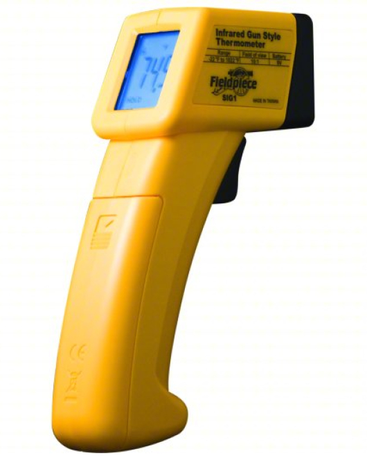 FIELDPIECE SIG1 Infrared Temperature Gun (Non-Contact IR Thermometer, Max/Min Tracking, Fixed Emissivity 0.95, Mini Handheld Design)