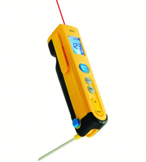 Fieldpiece SPK3 Dual Temperature Infrared Thermometer – Compact Non-Contact Thermometer with Max/Min Temperature Functions